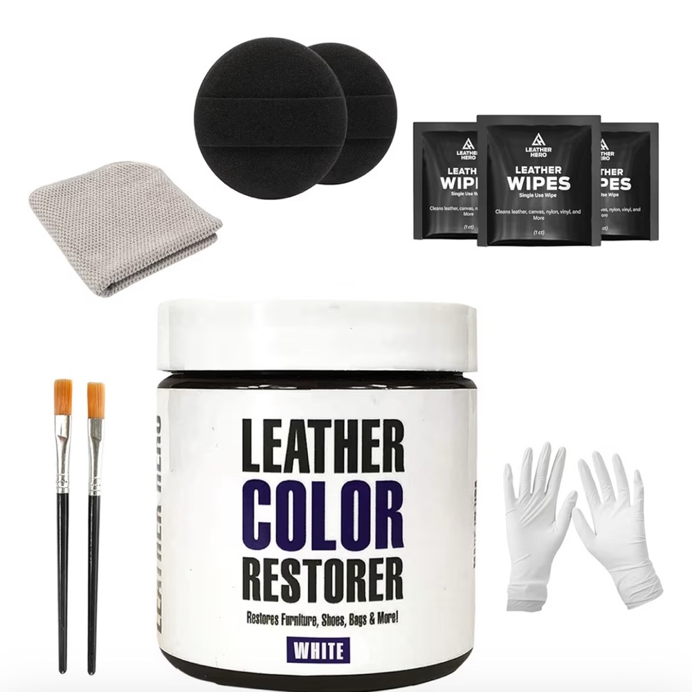 Leather Color Restorer Kit - White
